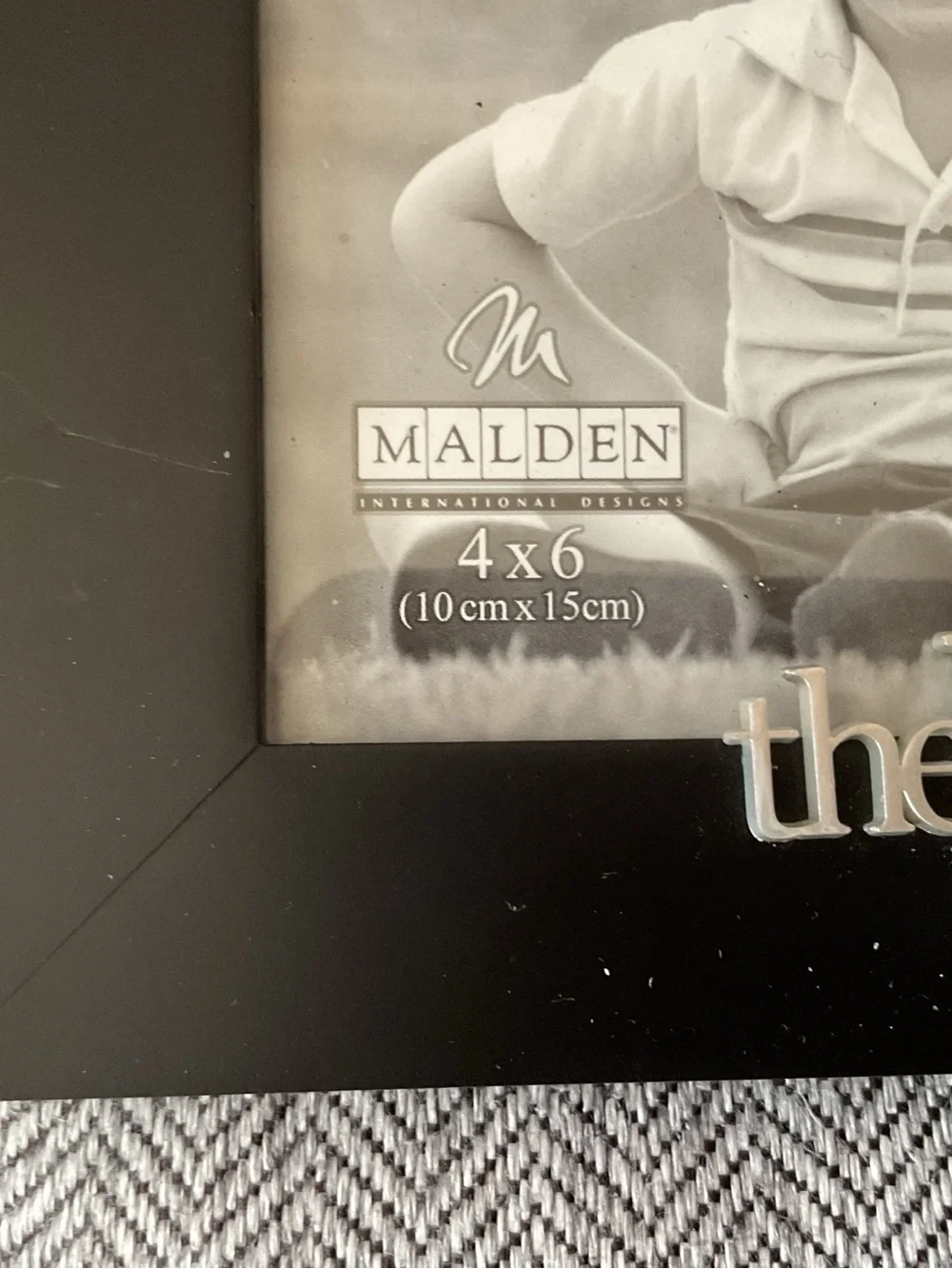 Malden Black Frame with Silver 